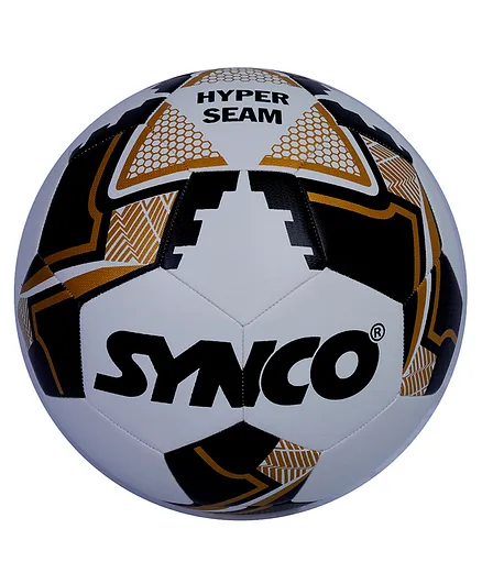 SYNCO Hyper Seam TPU Football Soccer Ball Size 5 - White