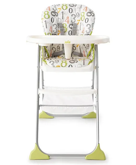 Joie Mimzy Snacker High Chair Numbers Print - Green