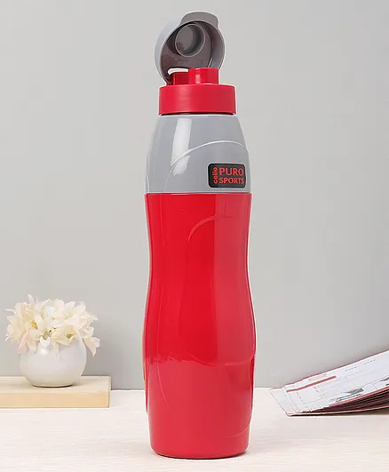 Cello Puro Sports Water Bottle Red - 900 ml