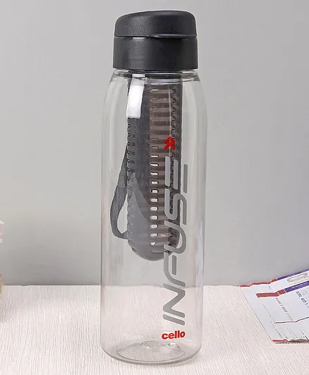 Cello Infuse Water Bottle Black- 800 ml