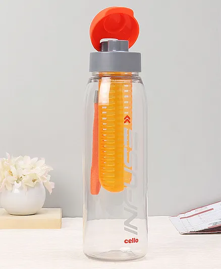 Cello Infuse Water Bottle Orange- 800ml