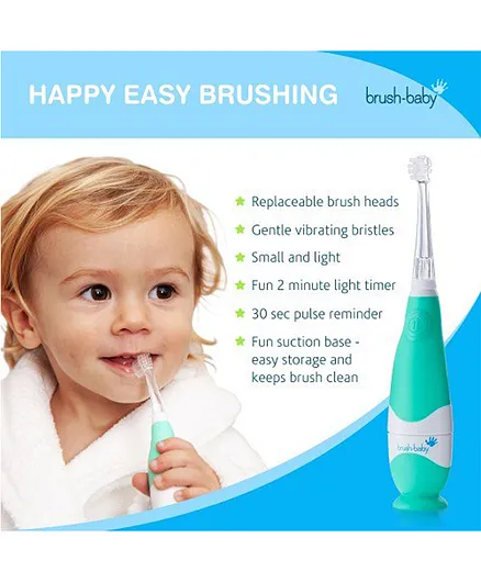 Brush Baby Babysonic Electric Toothbrush - Green