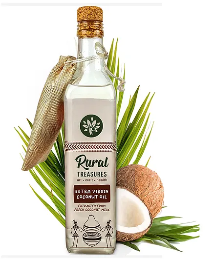 Rural Treasures Natural Hair & Skin Extra Virgin Coconut Oil - 500 ml 