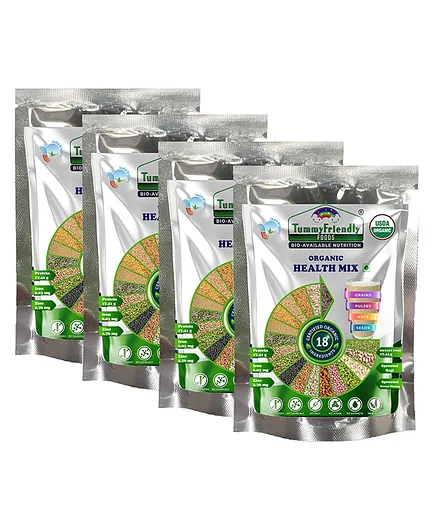 USDA Certified Organic Moong Health Mix Pack of 4 - 100 gm each