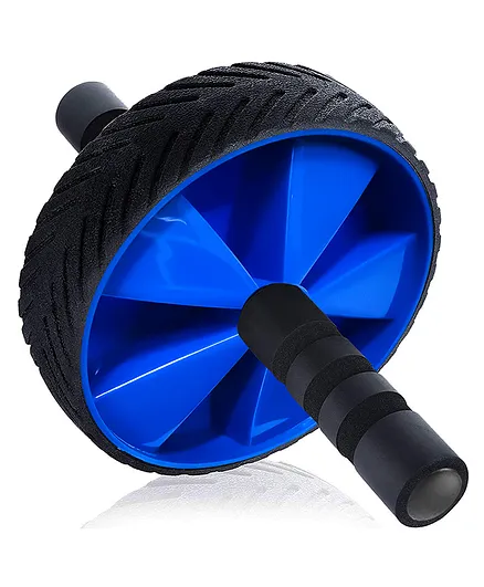 Strauss Core Workout Abdominal Exercise Ab Wheel Roller - Blue