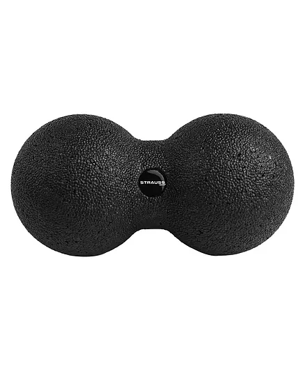 Strauss ST-2917 Yoga Dual Massage Ball - Black