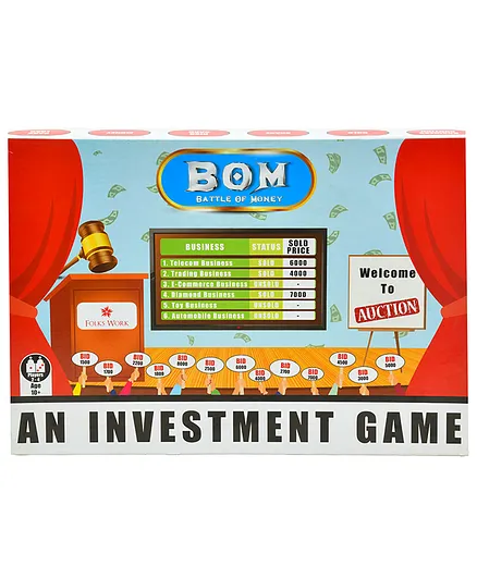 Folks Work Battle of Money Board Game - Multicolour