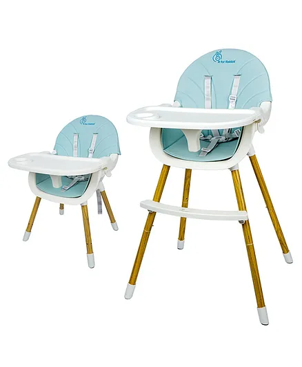 R for Rabbit Candyland Convertible High Chair- Blue