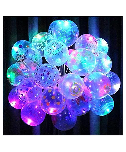 Skylofts Chocozone LED Balloons Multicolor - Pack of 25