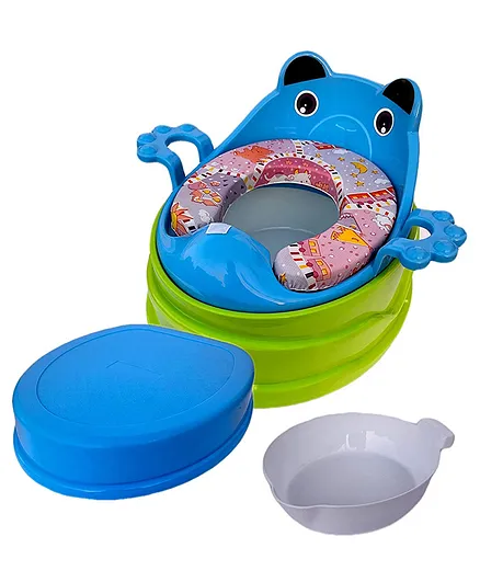 Clever Fox 4 in 1 Potty Training Seat With Detachable Potty Bowl - Blue