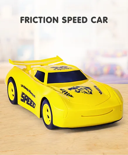 Friction Speed Toy Car - Yellow