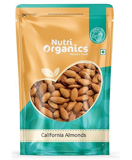 Nutri Organics Premium California Almonds – 1 kg