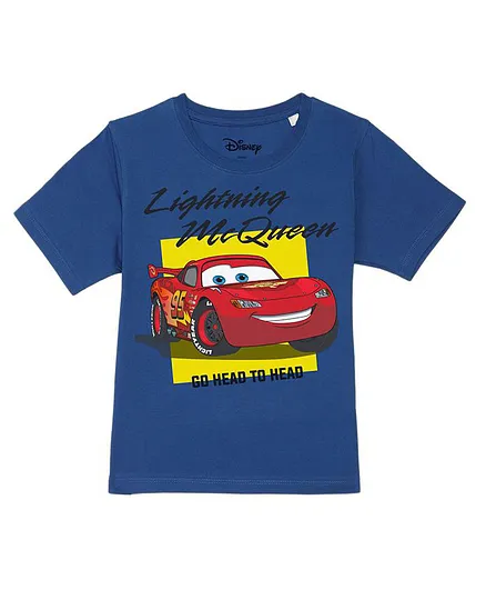Disney By Wear Your Mind Half Sleeves Character Print Tee - Blue