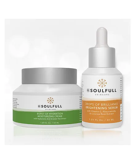 Be Soulfull Twice The Goodness Serum & Moisturiser - 50 ml Each
