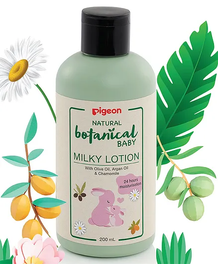 Pigeon Natural Botanical Baby Milky Lotion - 200 ml