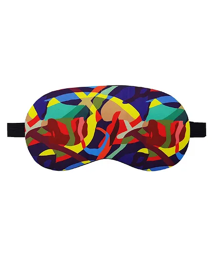 Jenna Colorful Multi Printed Sleeping Eye Mask