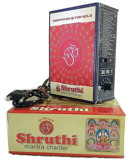 Shruthi 36 N 1 Sloka Divine Voice Devotional Mantra Chanting Box - Multicolour