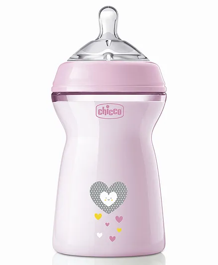 Chicco Natural Feeling Feeding Bottle - 330 ml (Colour May Vary)