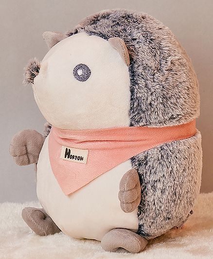 Mi Arcus Horton Hedgehog Soft Toy White Grey - Height 23 cm