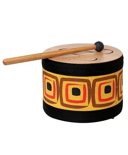 Music People Kids Mini Tone Drum With Mallet - Beige