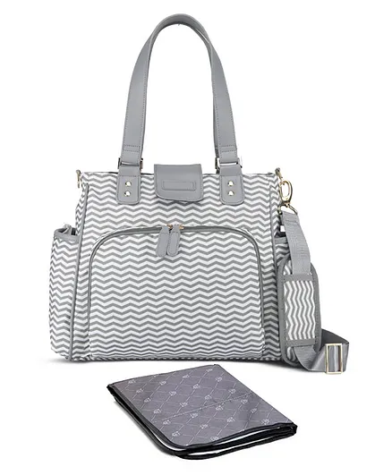 Colorland Jane Diaper Bag With USB - Grey