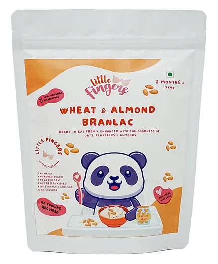 Little Fingers Wheat And Almonds Branlac - 250 gm