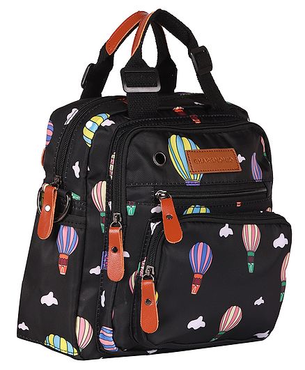 CHARISMOMIC Flying Dream Mini Diaper Backpack - Black