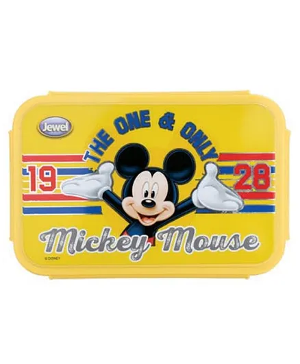 Jewel Mickey Mouse Clip Fresh Big Stainless Steel Lunch Box - Yellow