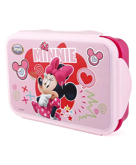 Jewel Disney Clip Fresh Big Stainless Steel Lunch Box Minie Mouse - Pink