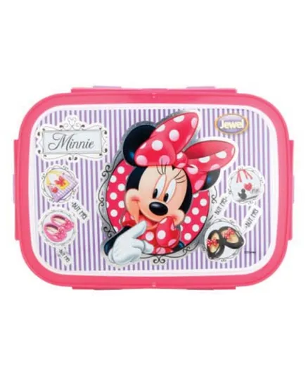 Jewel  BPA Free  Lunch Box Minie Mouse - Pink