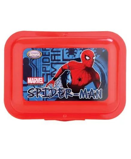 Jewel Disney Spider Man Candy Big BPA Free  Lunch Box For School Kids - Red