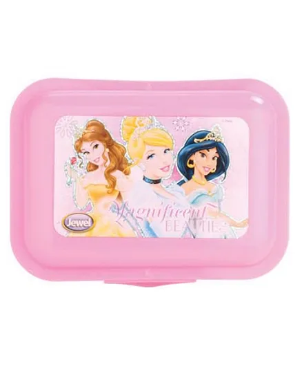 Jewel Disney Princess Candy Big BPA Free  Lunch Box For School Kids - Pink