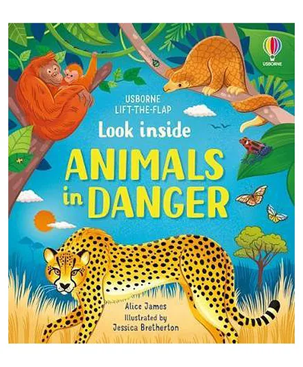 Usborne Look Inside Animals In Danger Book - English