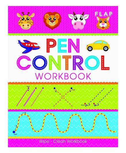 Flap Wipe N Clean Book Pen Control - English