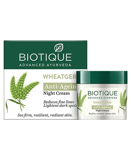 Biotique Wheatgerm Anti Ageing Night Cream - 50 gm