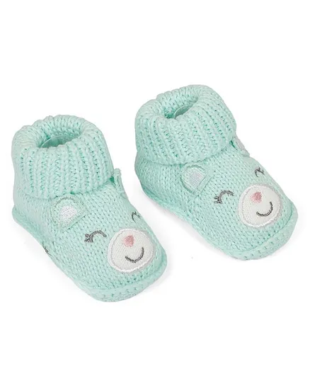 Baby Moo Blushing Newborn Applique - Mint Green