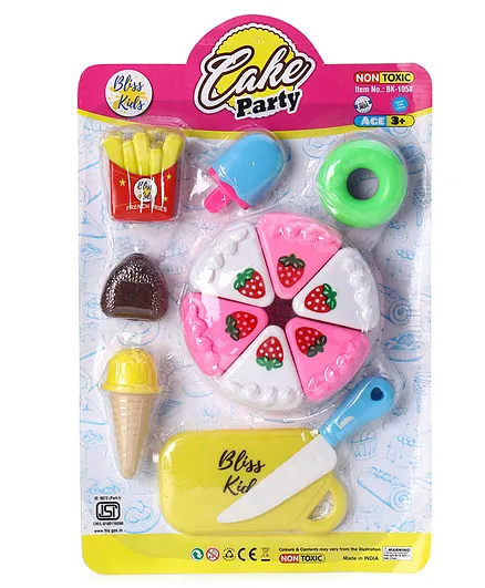 Bliss kids Cake Party Blister Set Of 7 Pieces - Multicolor