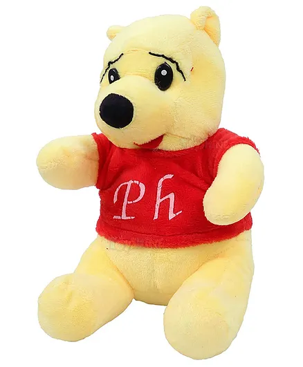 Toyshine PH Soft Toy for Kids Boy Girl Baby Soft Feather Cotton Fabric Smile Bear - Yellow