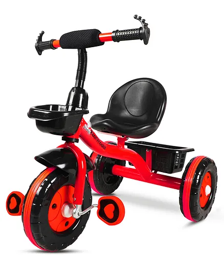Amardeep Baby Tricycle Wtih Storage Basket Neo - Red