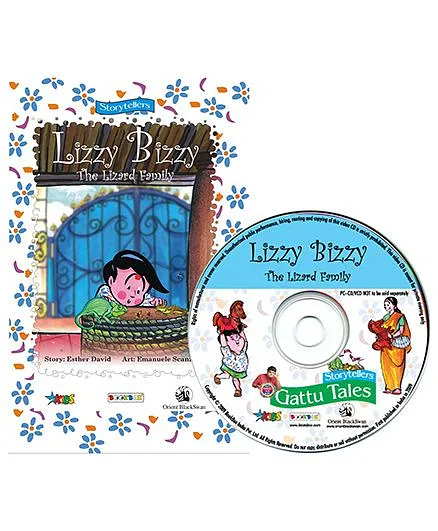 BookBox Lizzy Bizzy The Lizard Family Story Book With CD - English