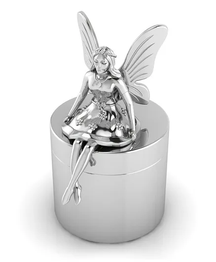 Krysaliis Sterling Silver Tooth Fairy Keepsake Box - Silver