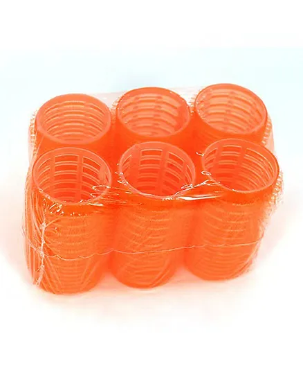 Hair Rollers Pack of 6 - Orange