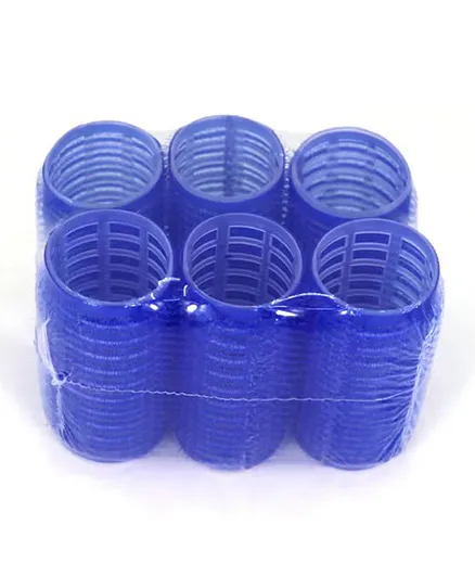 Hair Rollers Pack of 6 - Blue