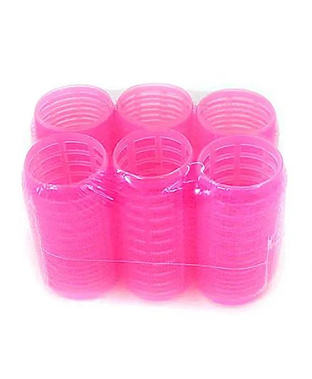 Hair Rollers Pack of 6 - Pink