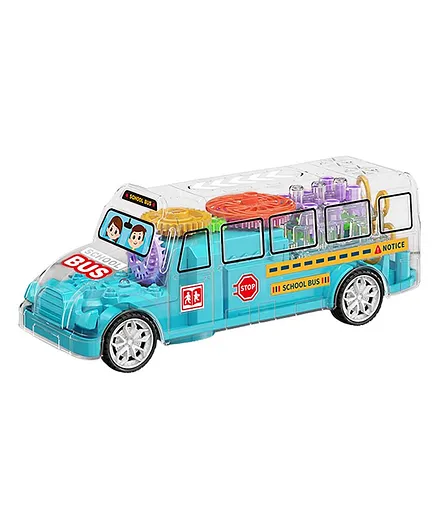 FunBlast 3D Transparent Bus Toy - Multicolor
