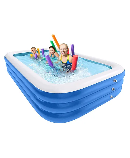 SYGA Rectangular Family Swimming Pool Inflatable Tub Kiddie Pool