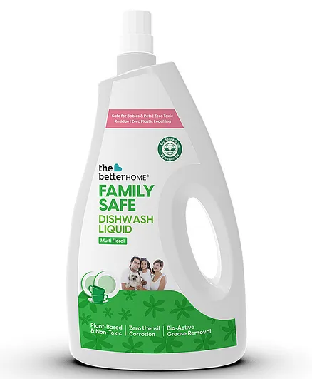 The Better Home Family Safe Floral Scent Dish Washing Liquid - 1.8 Litres