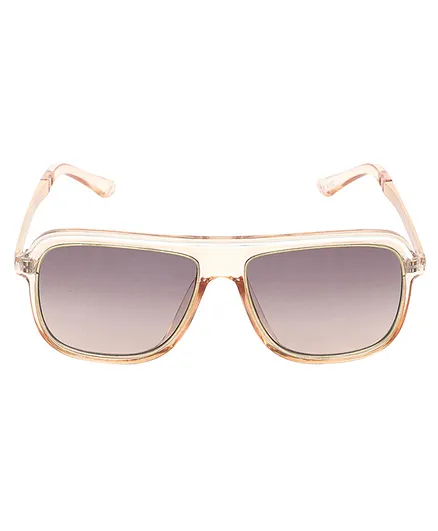 Spiky 100% UV Protection Square Shape Sunglasses - Peach
