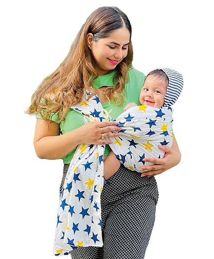 Polka Tots Baby Ring Sling Carrier Wrap Star Print