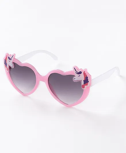 Babyhug Heart Shaped Sunglasses - Pink